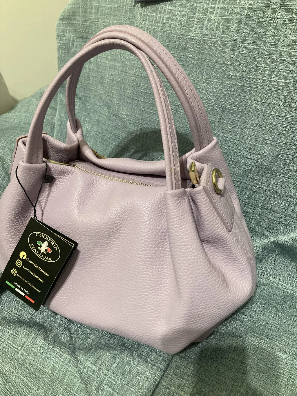 Baulotto a mano in vitello martellato da donna – Borsa in pelle Made in Italy | Cuoieria Italiana