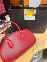 Preloved Louis Vuitton Red Epi Jasmin Handbag w/provided strap