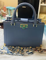 Preloved Authentic Michael Kors Black Leather Small Sloan Studded Chain Shoulder Bag