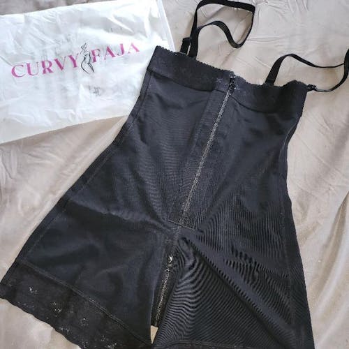 Fajas compresión fajas busto abierto control de barriga con cremallera