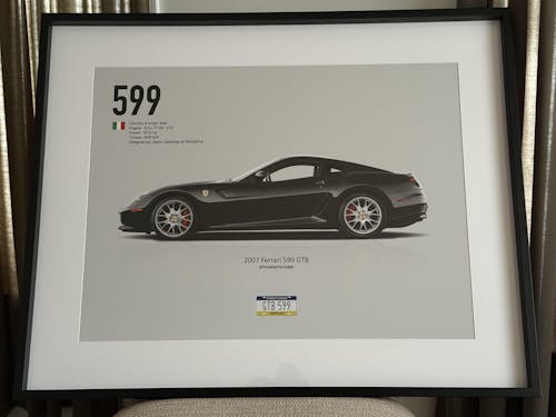 Ferrari 599 GTB Framed Print (Commissioned)