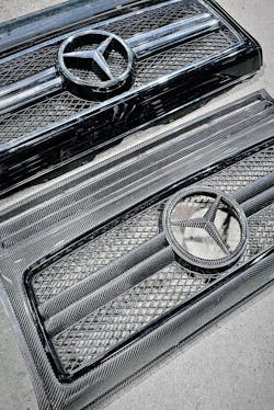 Carbon Fiber Front Grille Frame AMG Set for Mercedes-Benz G-Wagon G-Class W463 G63 G55 G500