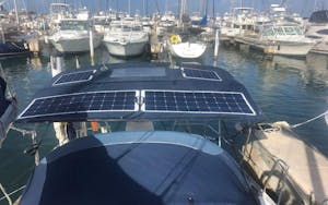 145 Watt Flexible Marine Solar Panel - Sunpower A+ Grade 24.4% Efficient Cells