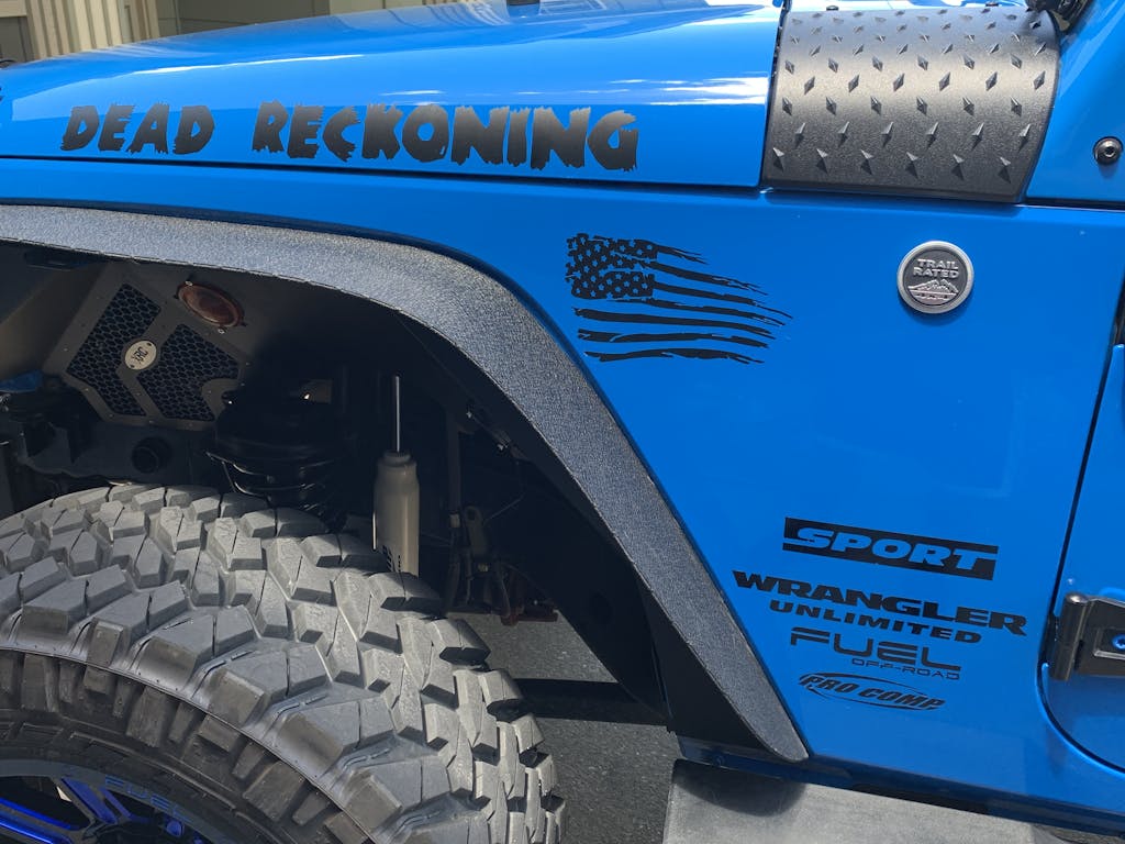 Jeep wrangler Sport Unlimited Fender Sticker  Jeep Decal 