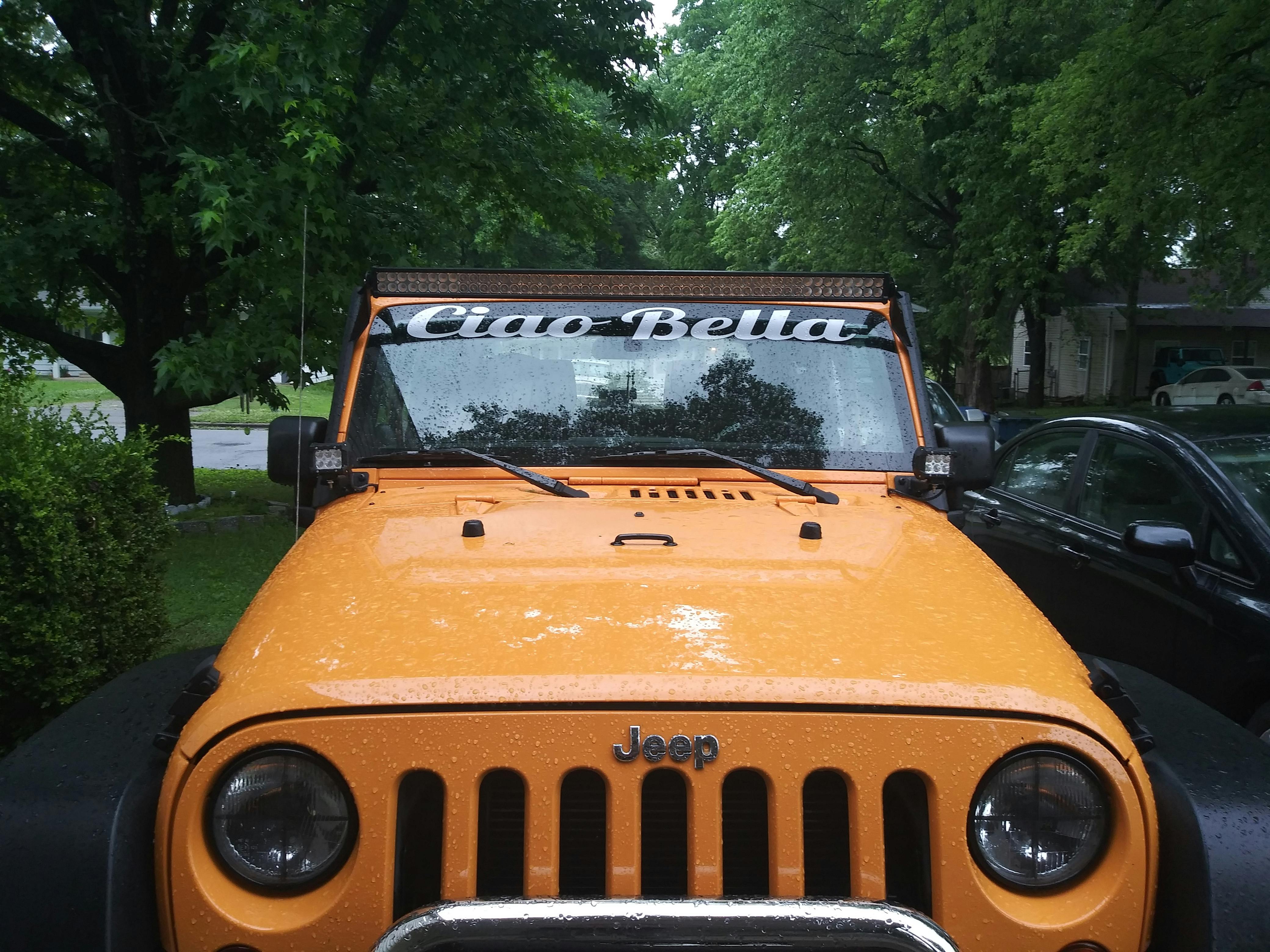 Custom Windshield Banner for your Jeep Make your own Custom Sticker