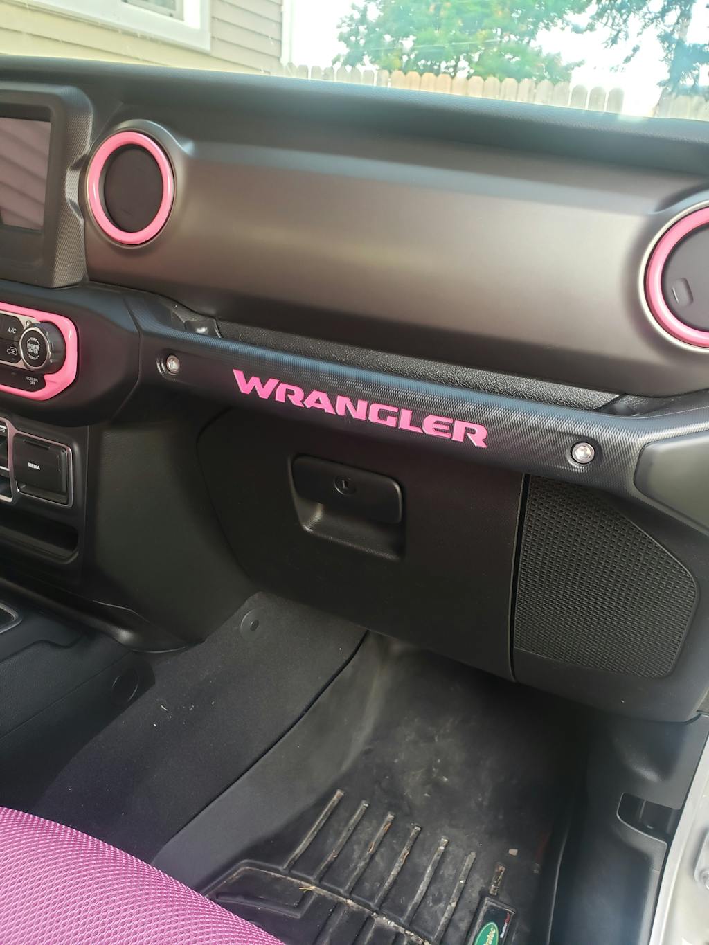 Jeep Wrangler Grab Handle Glove box 2018 + Decal Inserts MADE IN USA