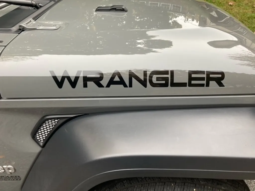 Jeep Wrangler Hood II Set of 2 Jeep Decal Stickers MADE IN USA