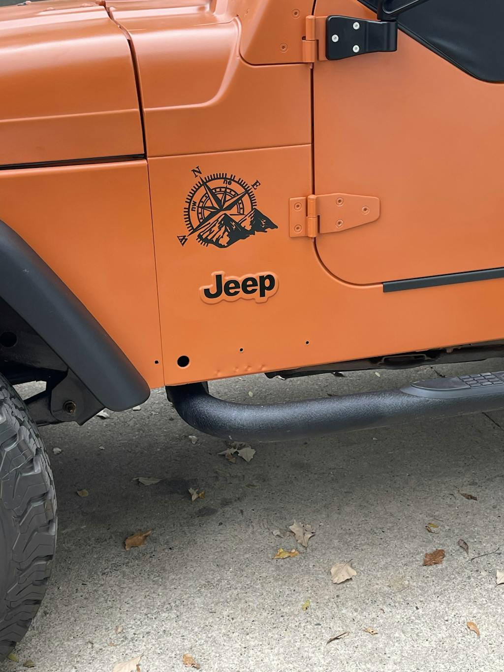 Jeep Wrangler Side Fender For Full Stamped Fender Decal Sticker Custom Made In the USA Fast