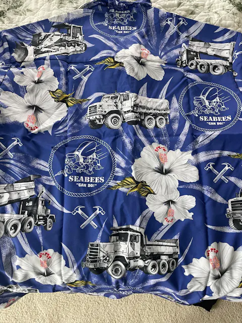 US Navy Seabees 250th Years Of Service Hawaiian Shirt
