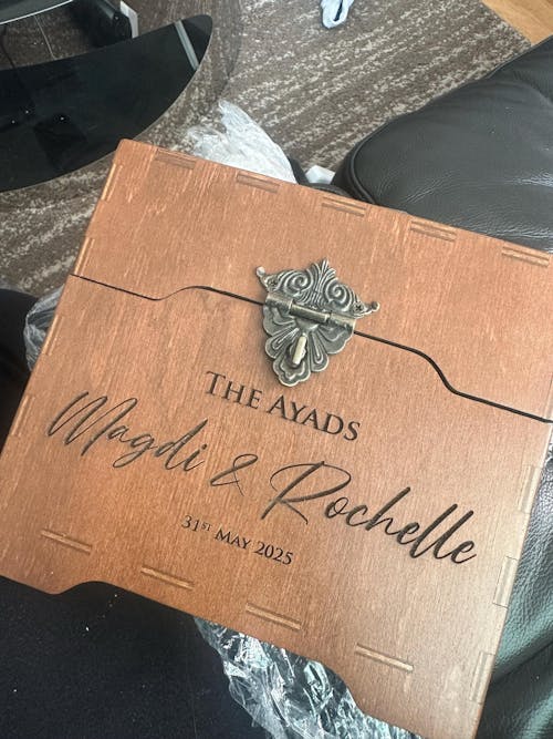 Unique Wedding Guest Book Alternative - Personalized Keepsake Box