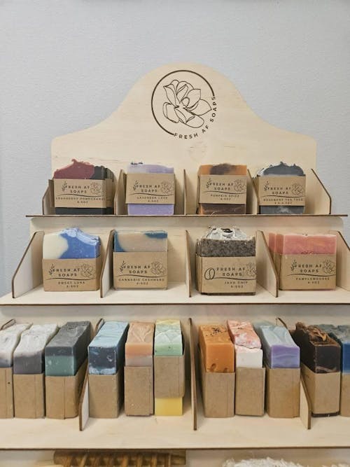 3-Tier Wooden Counter Display Stand - Perfect for Retail & Craft Shows