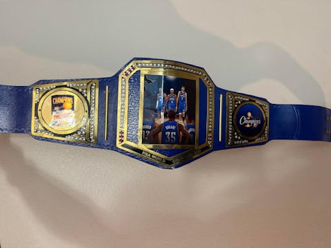 Custom Wrestling Championship Belt – HD Metal Engraving, Add Logo & Design for Award, Trophy, or Gift