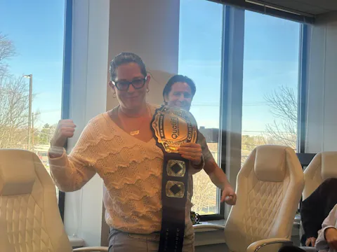 Custom Champion Wrestling Belt