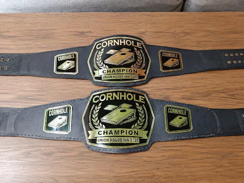 Customized Cornhole Championship Belt