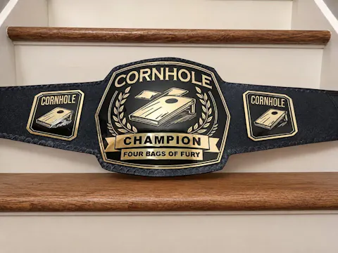 Customized Cornhole Championship Belt
