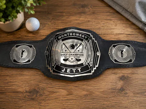 Golf Champion Shield Championship Belt