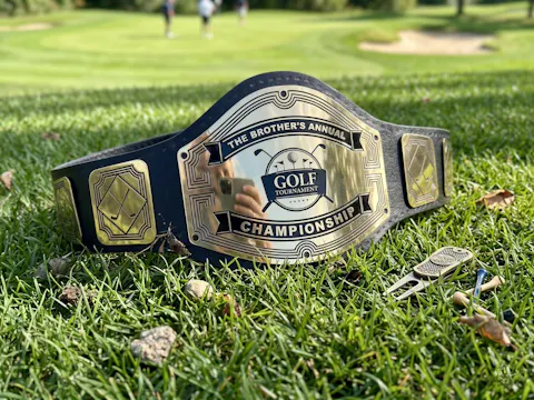 Custom Golf Tournament Championship Belt