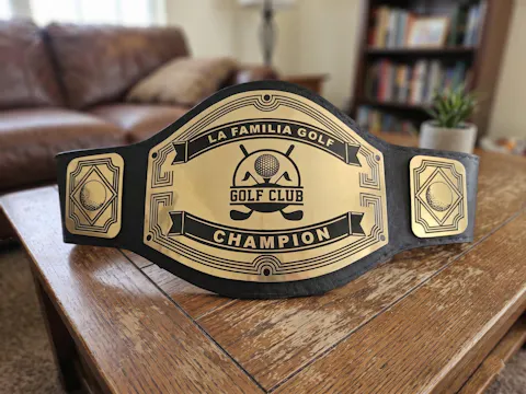 Custom Golf Championship Belt