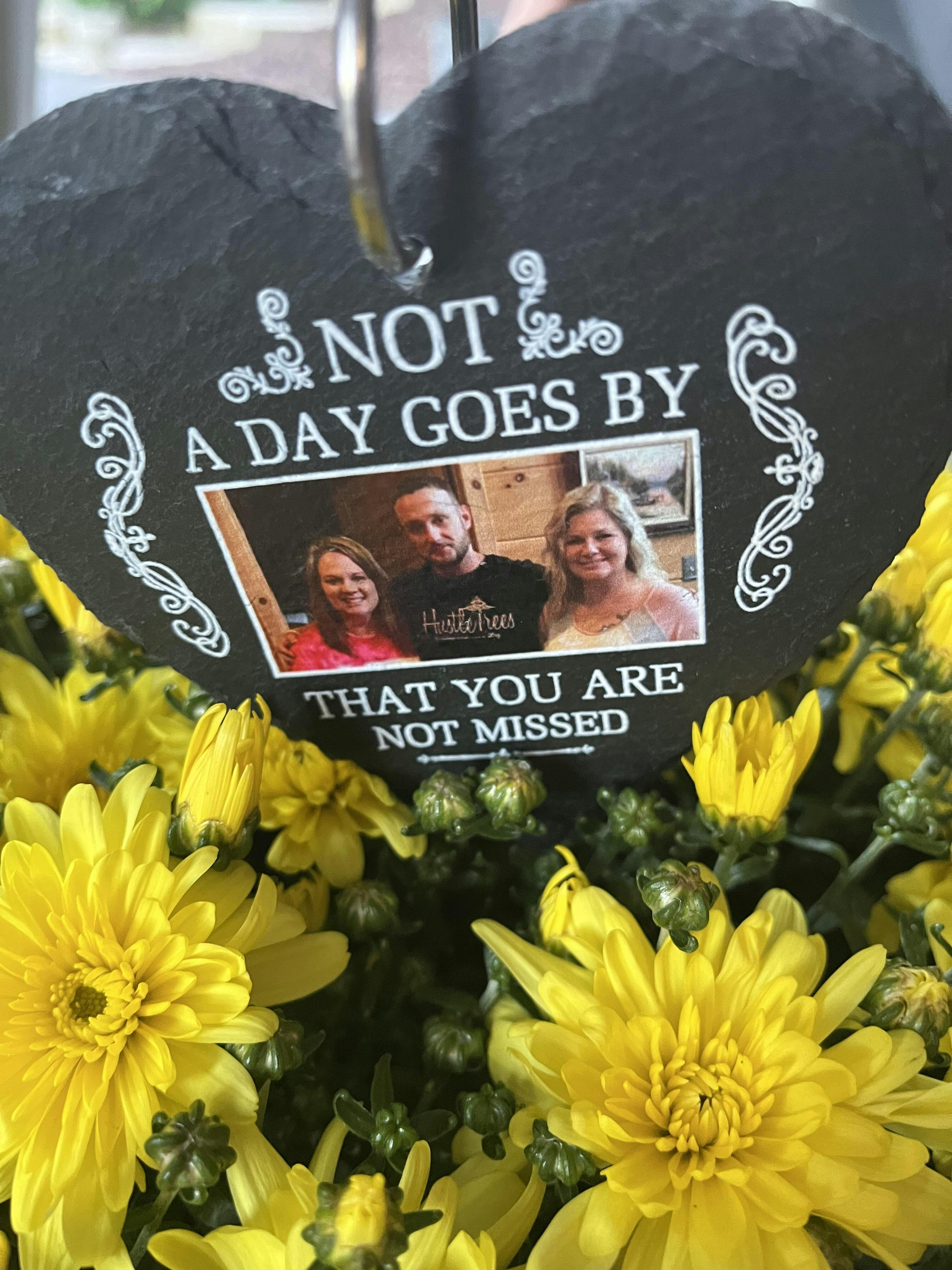 Not A Day Goes By That You Are Not Missed Personalized Slate Customizeaf™ 8521