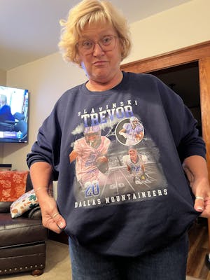 Custom Football Player Bootleg - Personalized T-Shirt, Football Fan Gift - TS113YV