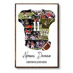 Football Senior Custom Photo - Personalized Poster, Gift For Football Lover