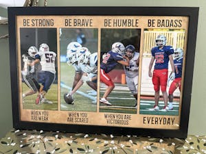 Be Strong, Be Brave, Be Humble, Be Badass - Personalized Poster, Gift For Football Player, Football Lover Home Decor