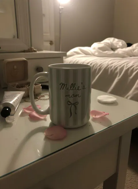 First Time Mom - Personalized Mug, Gift For New Mom, Blue Stripe Mug, Future Mom Gift, New Baby Gift For Mom