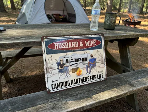 Warning We Purchased The Drink Package - Personalized Metal Sign, Gift For Camping Lover