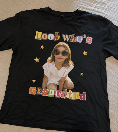 Look Who's Graduated - Personalized T-shirt, Vintage Photo Shirt, Graduation Outfit For Mom Dad, Graduation Day Family Tee