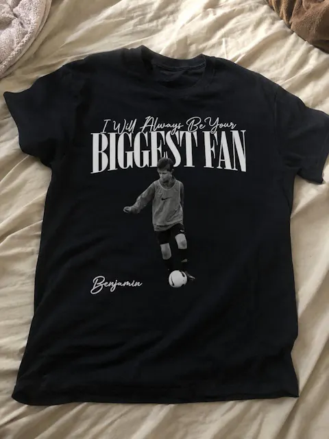 I'll Always Be Your Biggest Fan Custom Your Photo - Personalized T-Shirt, Gift For Baseball Lovers, Retro Bootleg Shirt For Baseball Lover