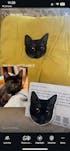 Custom Embroidered Pet Portrait Velvet Cushion
