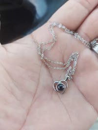 Cuswelry投影頸鏈 - 心心相印