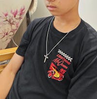 Cuswelry投影頸鏈 - 純十字架 (男女款)