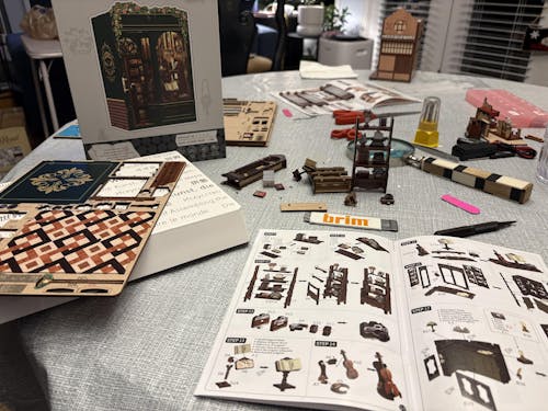 CUTEBEE DIY Book Nook Kit | Owl Bookstore