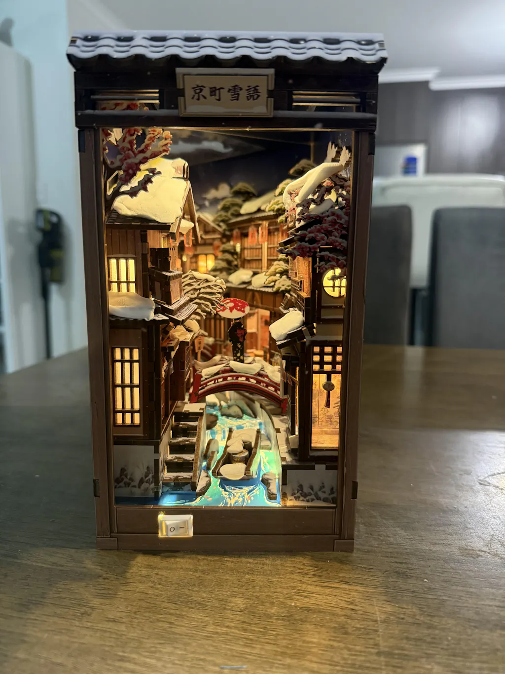 CUTEBEE DIY Book Nook Kit | Kyoto Snow Whisper