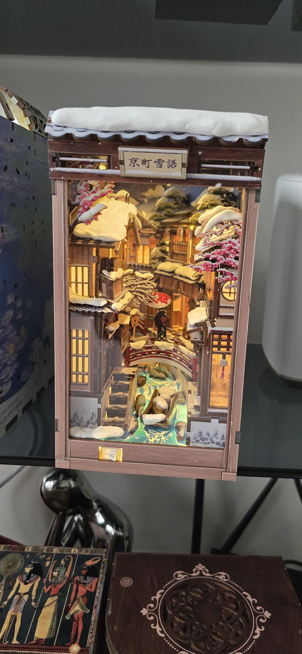 CUTEBEE DIY Book Nook Kit | Kyoto Snow Whisper