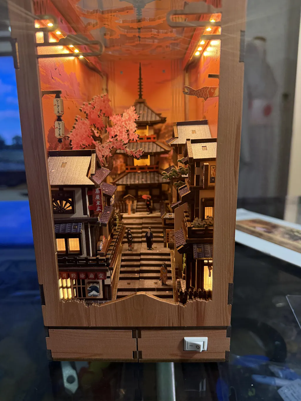 CUTEBEE DIY Book Nook Kit | Twilight Sakura Path