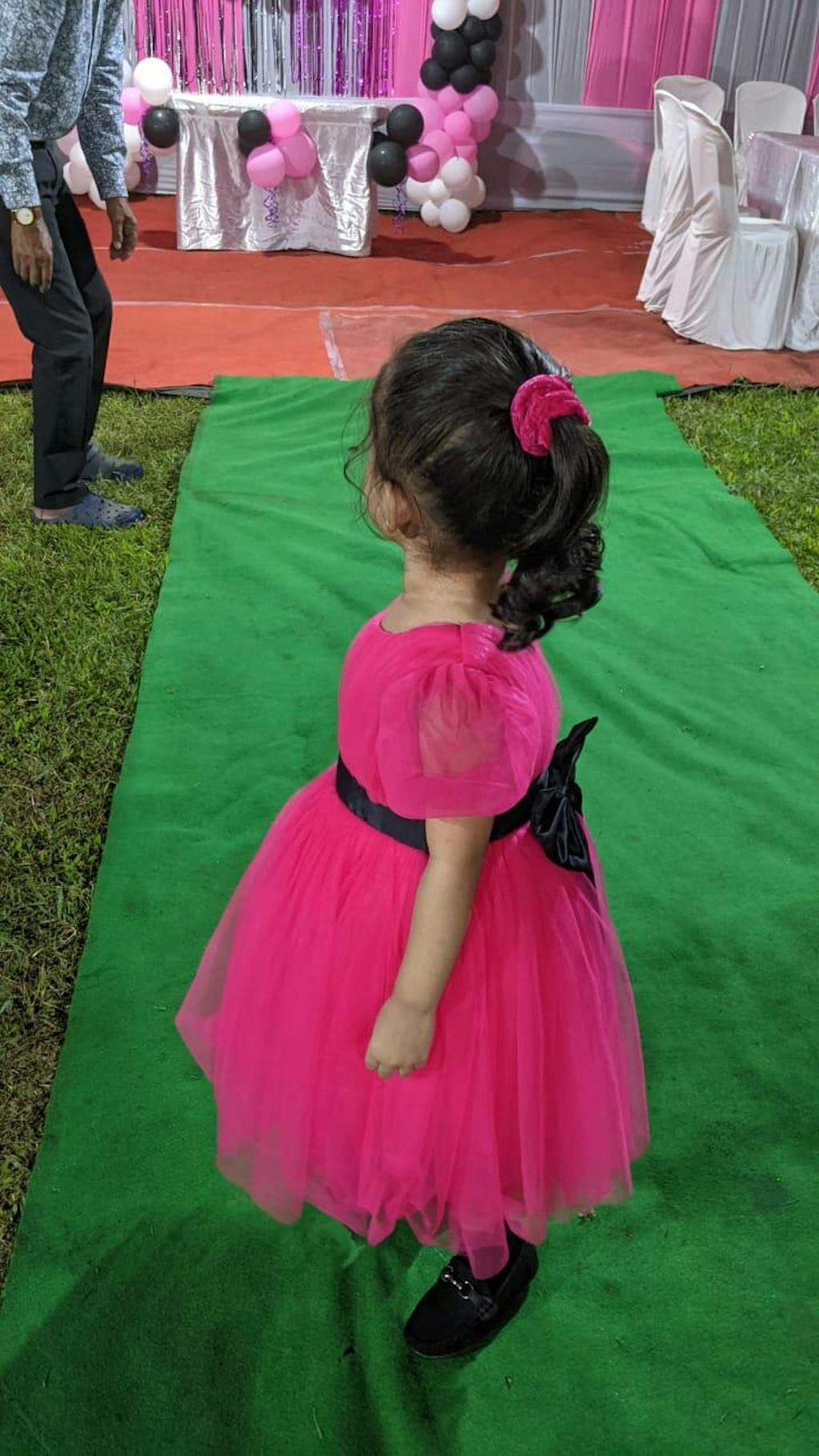 Pretty Pink Puff Sleeve Party Dress For Girls pretty-pink-puff-sleeve-party-dress-for-girls