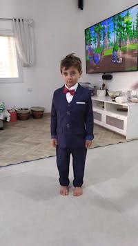 Handsome Tuxedo Black Navy Suits for Boys