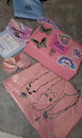 14K Real Gold Plated Blue Gem Droplet Earrings