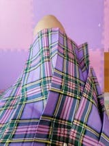 Plaid Pleated Egirl Skirt Purple Aesthetic • Aesthetic Shop L / Purple