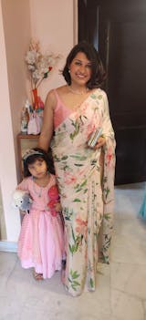 Morning Dew - Satin Saree