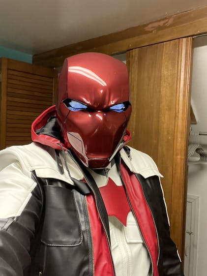 Red Hood Helmet Cyber Craft Red Hood Helmet Cyber Craft
