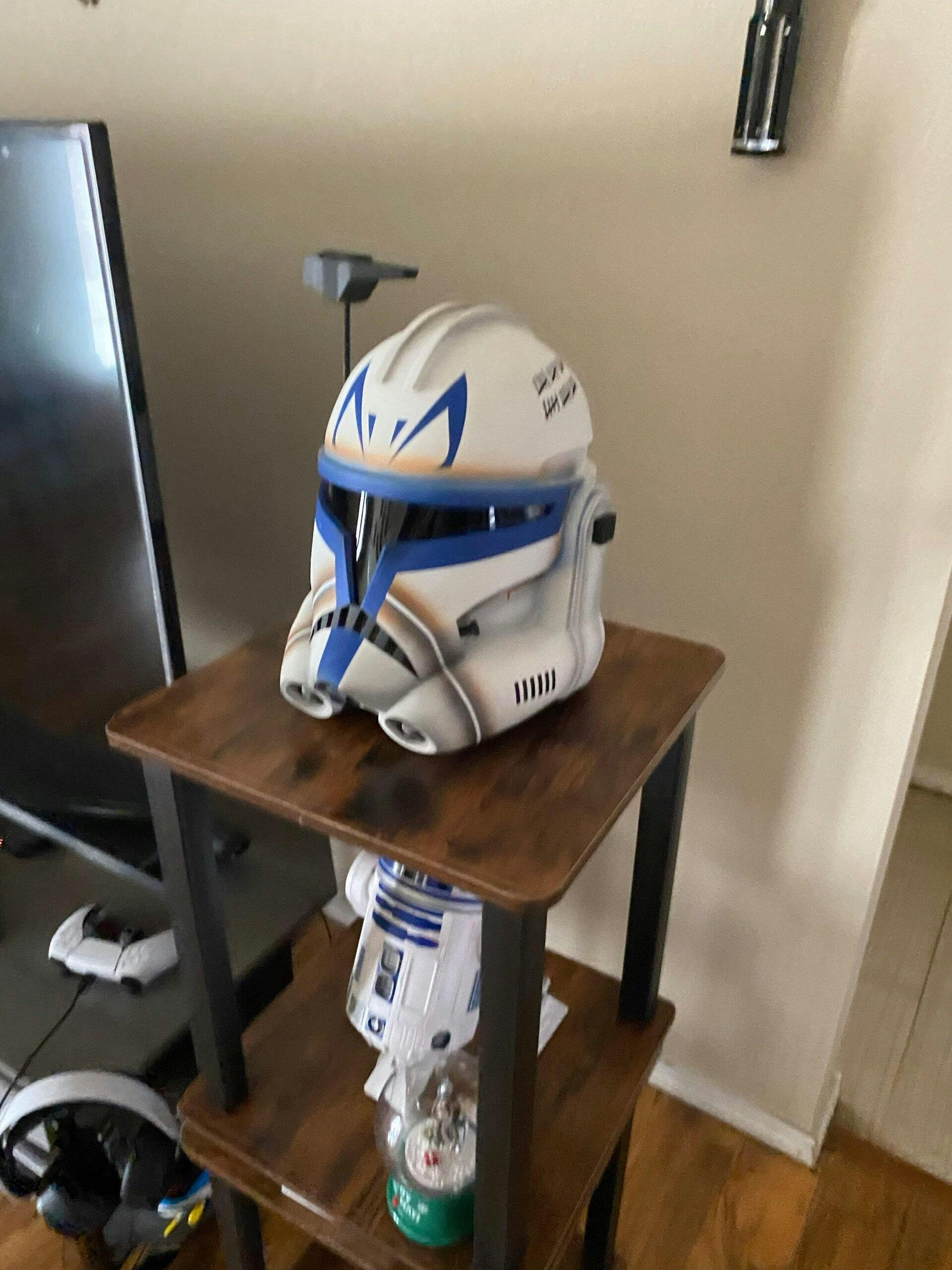 Star high quality Wars Captain Rex display helmet