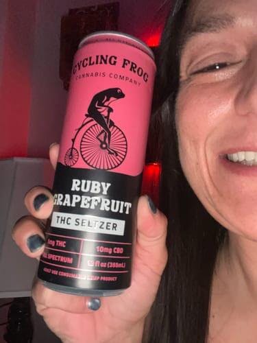Cycling Frog - Ruby Grapefruit Seltzer | 5mg THC + 10mg CBD