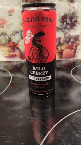 Cycling Frog - Wild Cherry THC Seltzer | 5mg THC + 10mg CBD