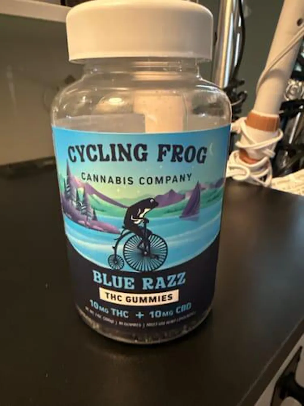 Cycling Frog - BlueRazz Gummies | 10mg THC + 10mg CBD