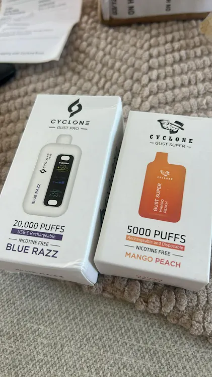 Nicotine Free Disposable Gust Super Mango – Cyclone Pods