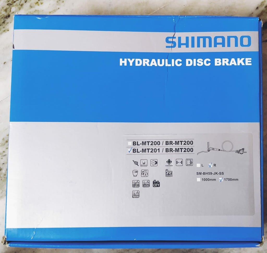 Buy Shimano Mt 201 Hydraulic Disc Brake Assembled Set Online In India