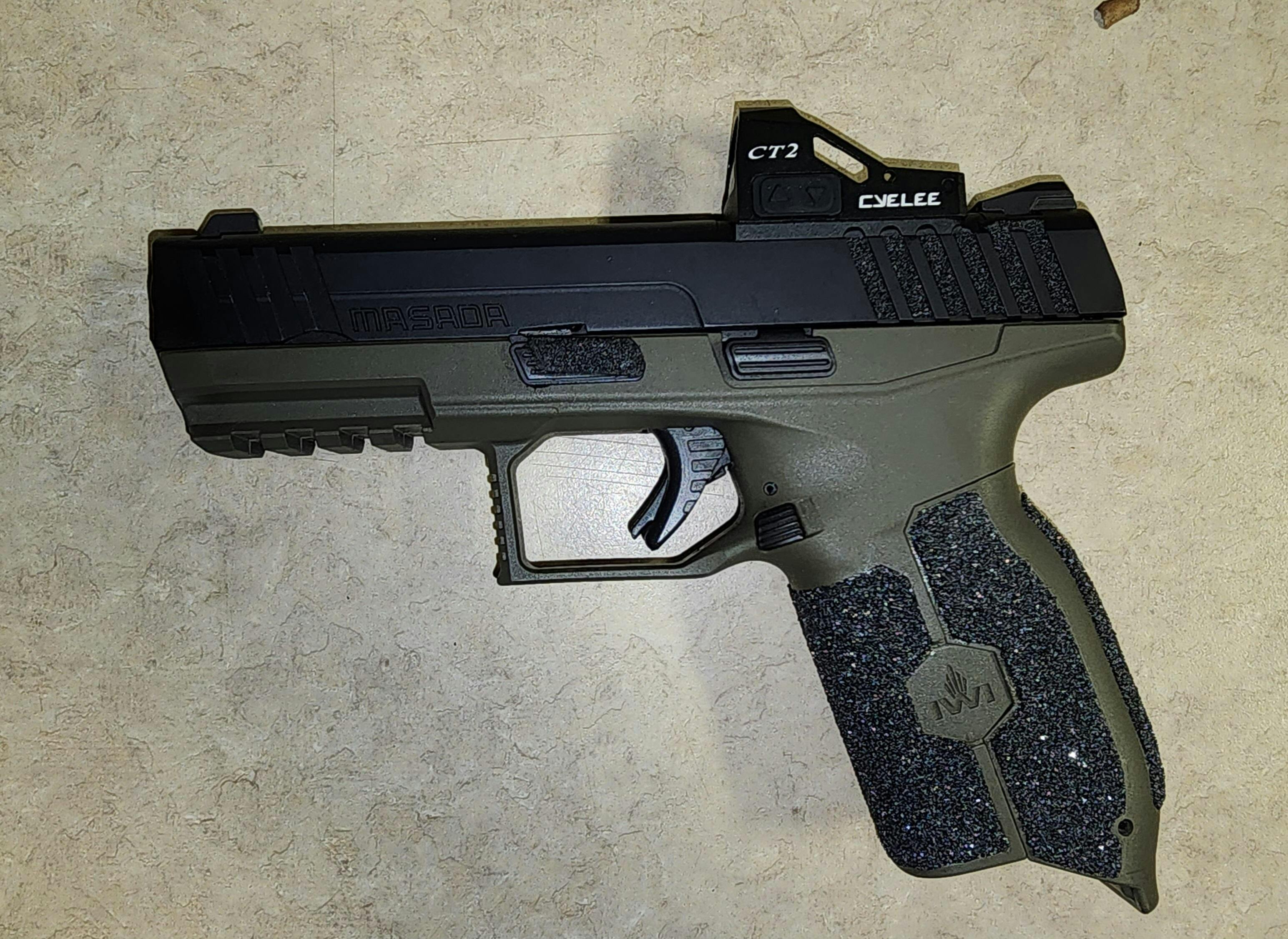 Cyelee CT2 Rugged Shake Awake Pistol Green Dot Sight Optic